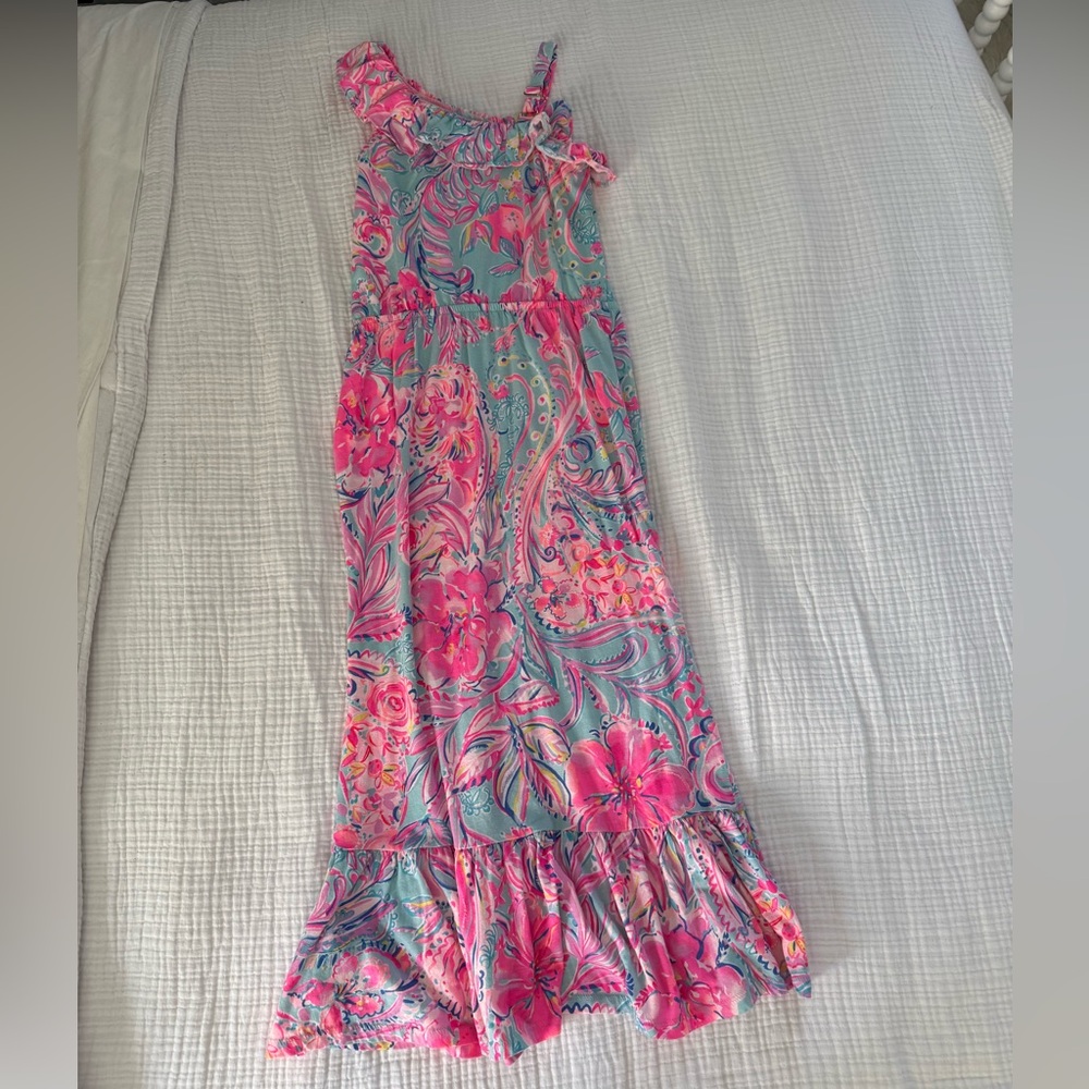 Lilly Pulitzer Pink and Blue Floral Dress